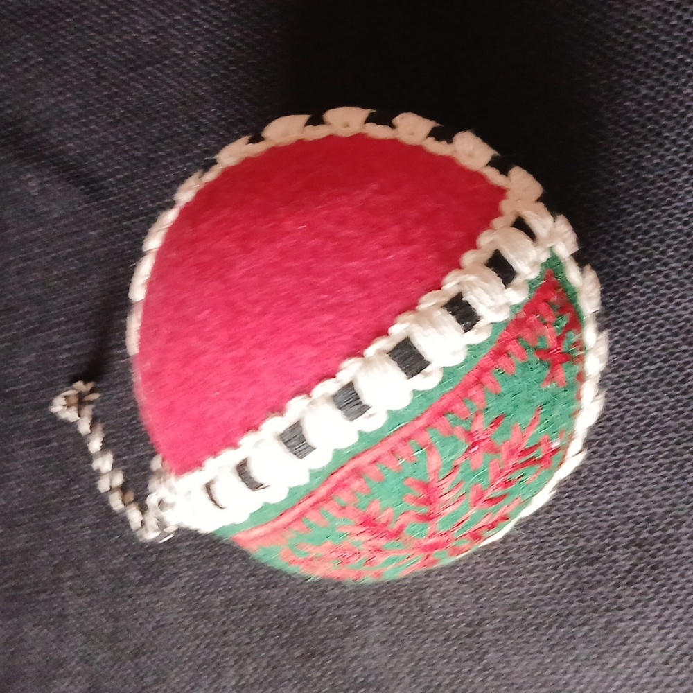 Brand New Mackenzie-Childs Cozy Christmas Snowflake Ornament